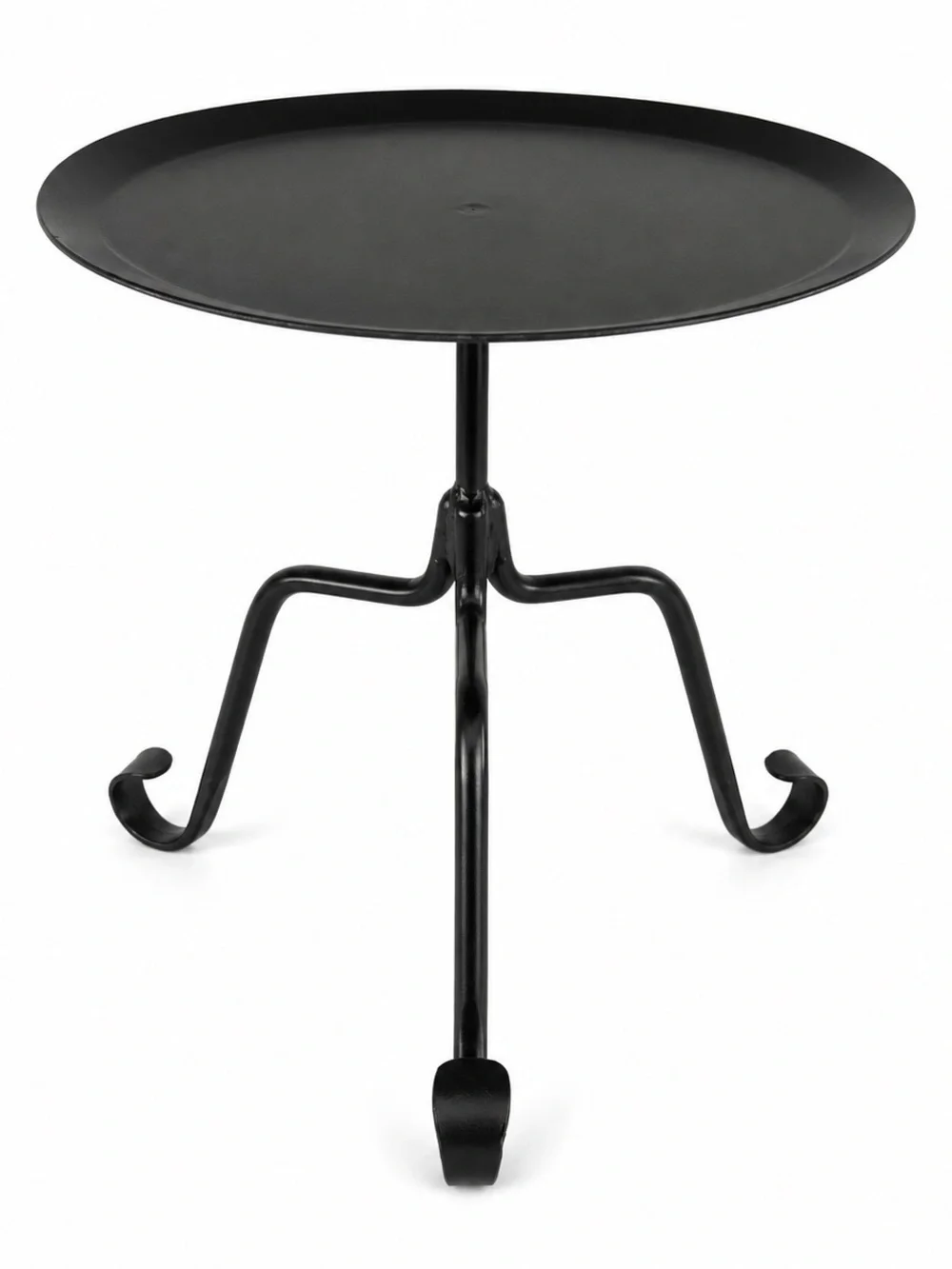 NEW Black Metal Pedestal Candle Stand Primitive Farmhouse Decor